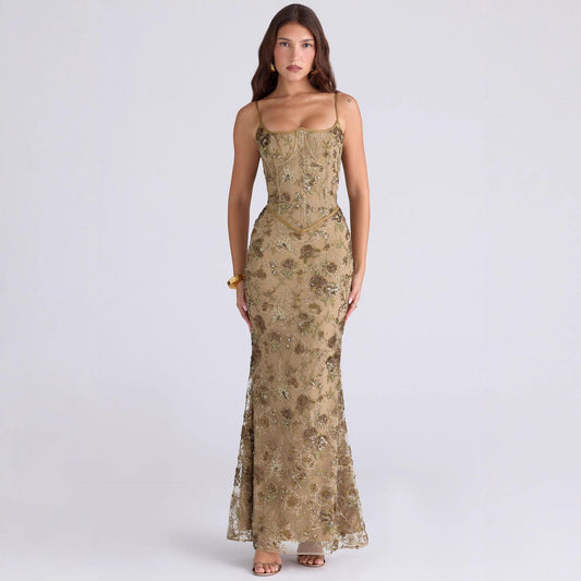 Peachy Aurelia Floral Maxi Dress