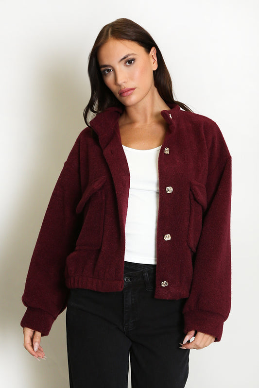 Wool Look Casual Jacket