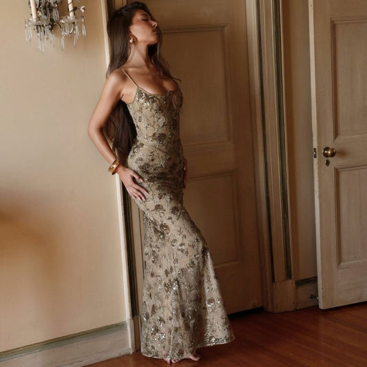 Peachy Aurelia Floral Maxi Dress